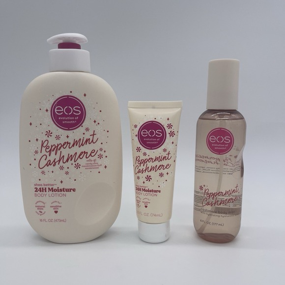 eos Other - eos 3pc Peppermint Cashmere Body Mist, Lotion & Travel Size LIMITED EDITION
